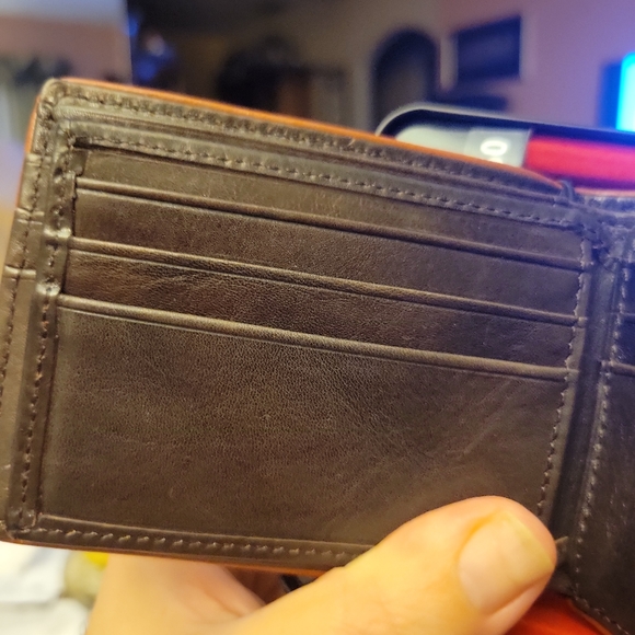 New Mens leather Roundtree And Yorke Brown wallet. - Picture 3 of 8